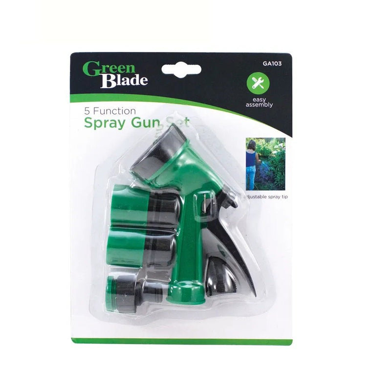 Green Blade 5 function Spray Gun Set BB-GA103 - HOSE ACCESSORIES - Beattys of Loughrea