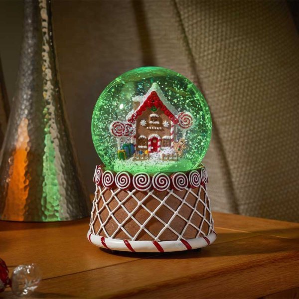 10cm Musical Gingerbread House Battery Operated - XMAS ROOM DECORATION LARGE AND LIGHT UP - Beattys of Loughrea