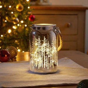 WonderWorld Lantern - Chrome 18cm - XMAS LANTERNS/ BOTTLES - Beattys of Loughrea
