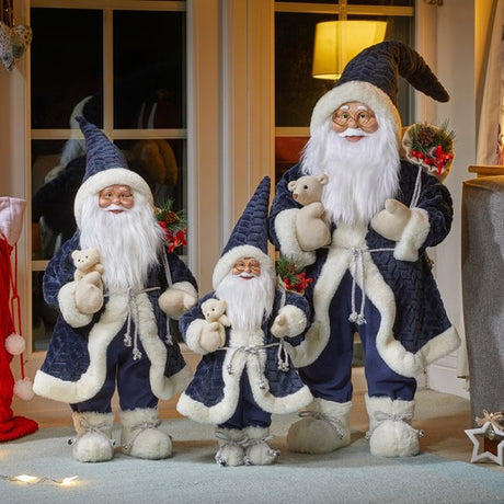 Large Papa Noel - Navy 45cm - XMAS SOFT DECOS - Beattys of Loughrea