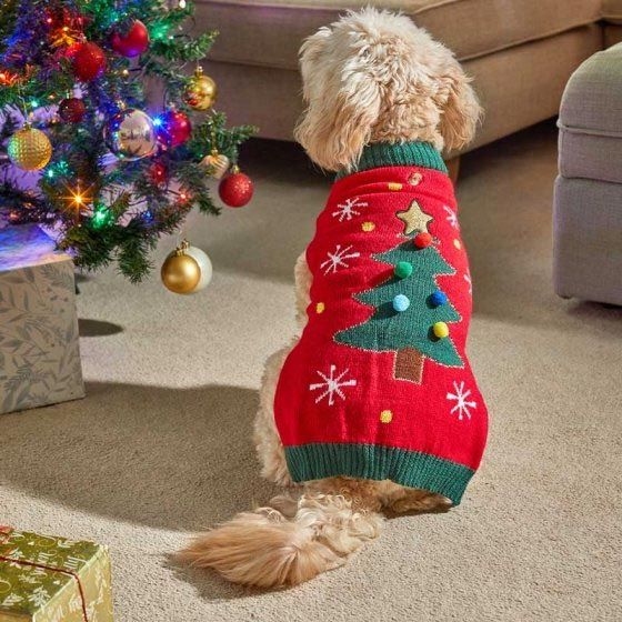 Pets Christmas Jumper TreeMagic - 35cm - XMAS CLOTHING Christmas clothing human and pet - Beattys of Loughrea