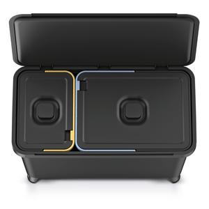 Prosperplast Systema Waste Bin 10L+23L Black - CLEANING - DUSTBIN/WASTE BIN - Beattys of Loughrea