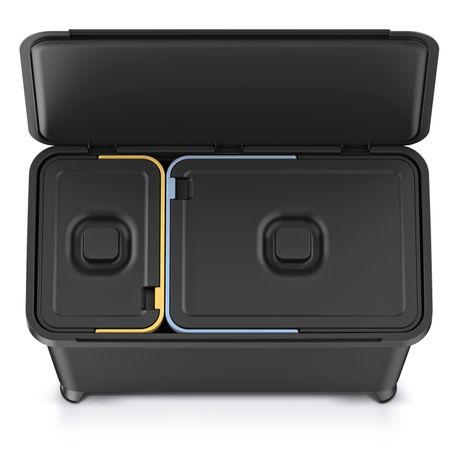 Prosperplast Systema Waste Bin 10L+23L Black - CLEANING - DUSTBIN/WASTE BIN - Beattys of Loughrea