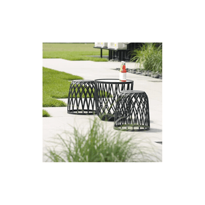 Prosperplast Uniqubo Set 3 Anthracite - PLASTIC FLOWER POT - Beattys of Loughrea