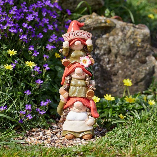 Welcome Gonkettes Garden Ornament - SOLAR / GARDEN ORNAMENTS - Beattys of Loughrea