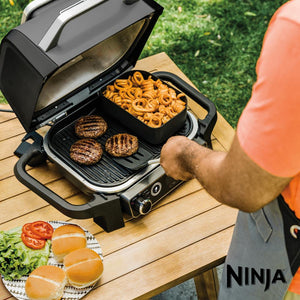 Ninja Woodfire Electric Outdoor BBQ Grill & Smoker | OG701UK - DEEP FAT FRYERS/ AIR FRYER - Beattys of Loughrea