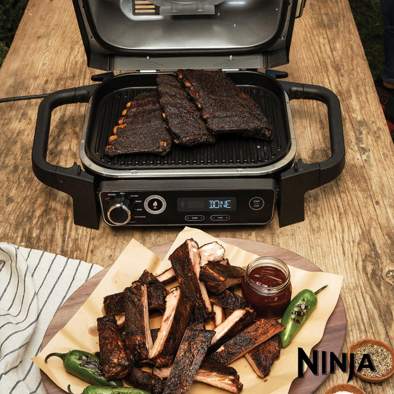 Ninja Woodfire Electric Outdoor BBQ Grill & Smoker | OG701UK - DEEP FAT FRYERS/ AIR FRYER - Beattys of Loughrea