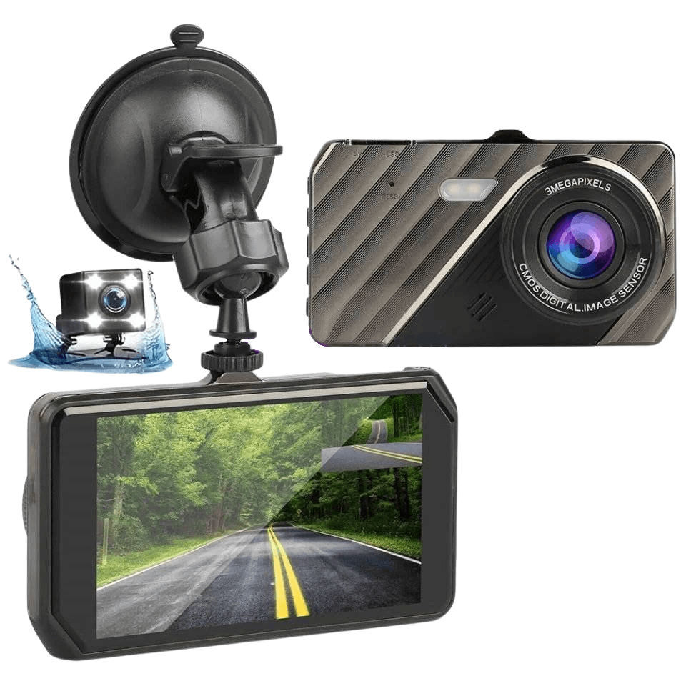 Andowl Dual Lens Vehicle BlackBOX DVR Dash Cam - Beattys of Loughrea | www.beattys.ie