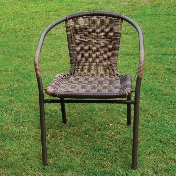 Lydia Wicker Stacking Chair - SINGLE GARDEN BENCH/ CHAIR - Beattys of Loughrea