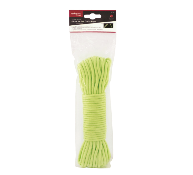 Glow in the Dark Rope 15m x 4mm - ROPE & WASHING LINES - Beattys of Loughrea