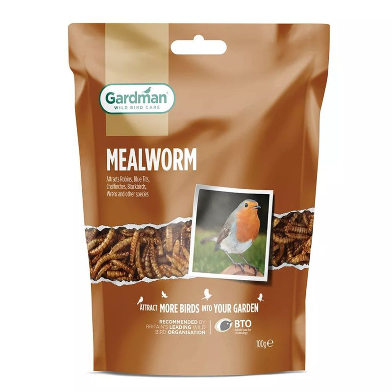 Gardman Mealworm 100g Pouch - BIRD FOOD - Beattys of Loughrea