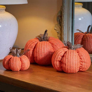 Decor Pumpkin 13cm - SOLAR / GARDEN ORNAMENTS - Beattys of Loughrea