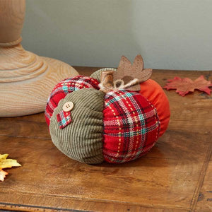 Patch Pumpkin 13cm - SOLAR / GARDEN ORNAMENTS - Beattys of Loughrea