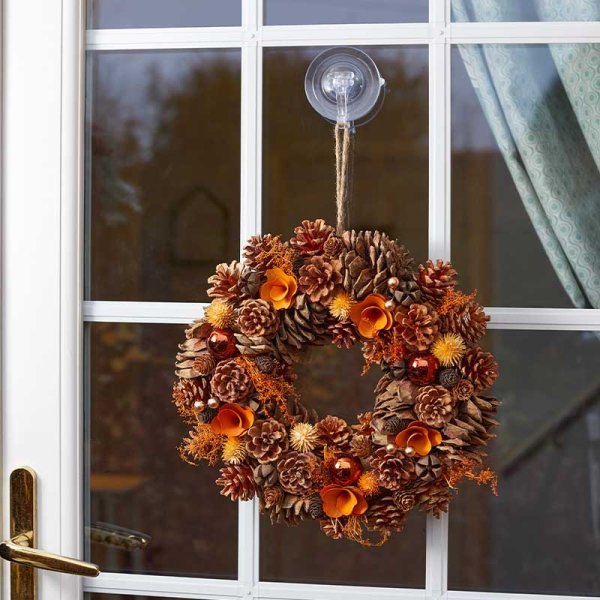 CopperCone Whirl Wreath - 30cm - SOLAR / GARDEN ORNAMENTS - Beattys of Loughrea