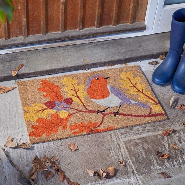 Robin's Oak Decoir Mat 40x60cm - DOOR MATS/DOOR CURTAIN - Beattys of Loughrea