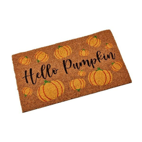 Hello Pumpkin Decoir Mat 40x60cm - DOOR MATS/DOOR CURTAIN - Beattys of Loughrea