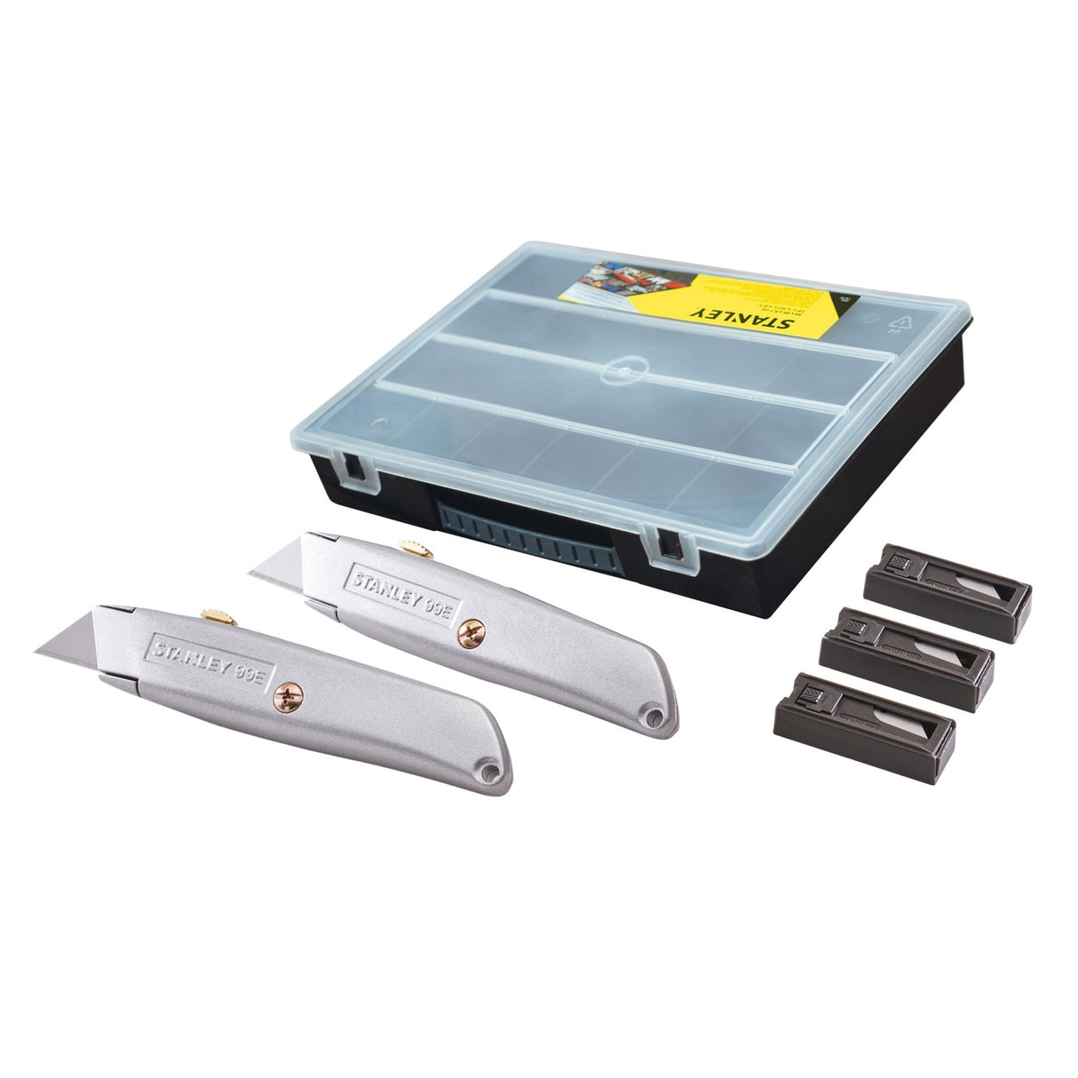 Stanley 99E Trimming Knife Twin Pack with 50 Spare Blades - KNIVES / PENKNIFES - Beattys of Loughrea