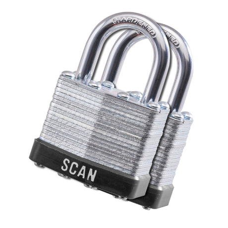 Scan 40mm Laminated Padlock Twin Pack - PADLOCKS - Beattys of Loughrea