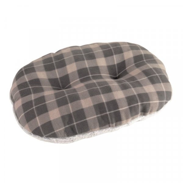 TuffEarth Recycled Grey Fleece Oval Cushion - XL - PET BLANKET CUSHIONS COATS - Beattys of Loughrea