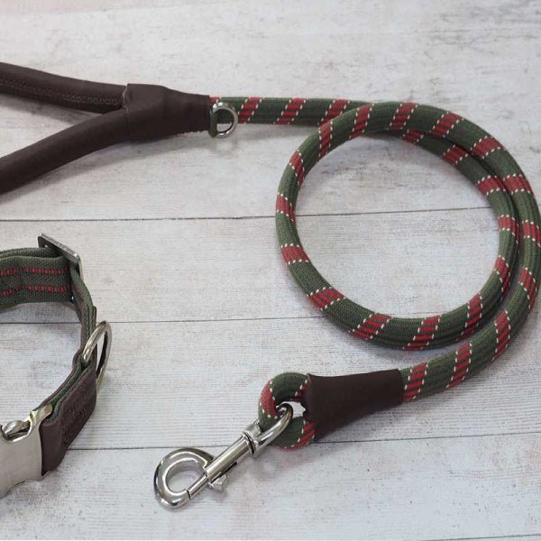 Primo - Olive Walkabout Dog Lead 120cm - PET LEAD, COLLAR AND ID, SAFETY - Beattys of Loughrea