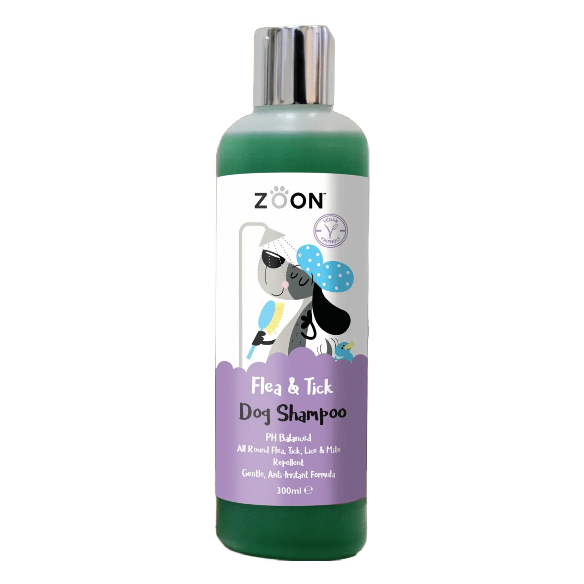 Zoon Flea & Tick Dog Shampoo - 300ml - PET SHAMPOO FLEA PWDR GROOMING - Beattys of Loughrea