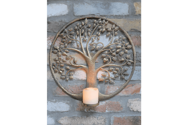 Tree of Life Wall Decoration 40cm (Candle not incl.) - WALL PLAQUE/STATUES - Beattys of Loughrea