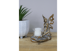 Fairy Tealight Holder 15.5cm - CANDLE HOLDERS / Lanterns - Beattys of Loughrea