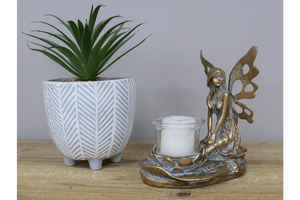 Fairy Tealight Holder 15.5cm - CANDLE HOLDERS / Lanterns - Beattys of Loughrea