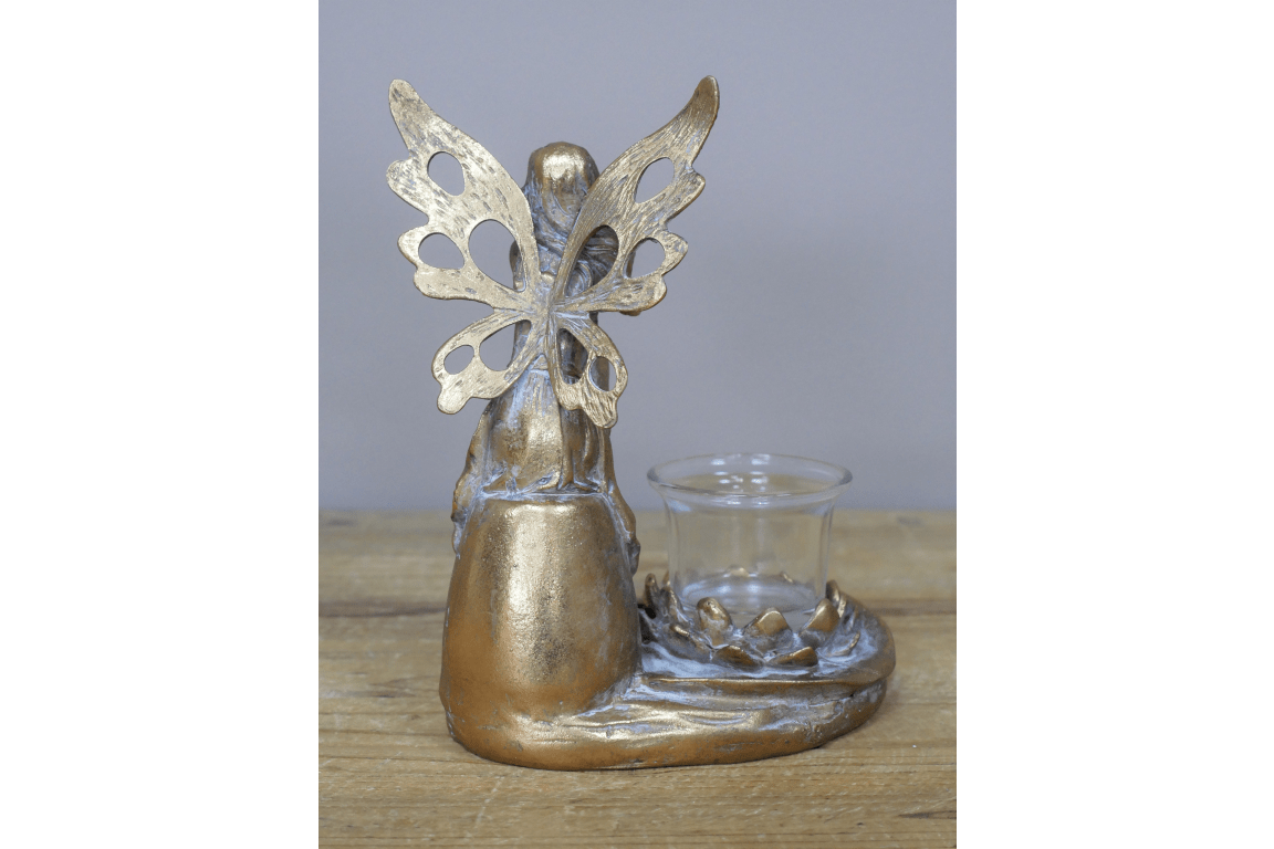 Fairy Tealight Holder 19cm - CANDLE HOLDERS / Lanterns - Beattys of Loughrea