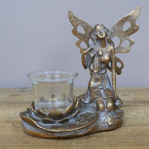 Fairy Tealight Holder 16cm - CANDLE HOLDERS / Lanterns - Beattys of Loughrea