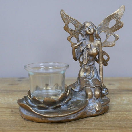 Fairy Tealight Holder 16cm - CANDLE HOLDERS / Lanterns - Beattys of Loughrea