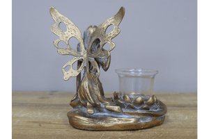 Fairy Tealight Holder 16cm - CANDLE HOLDERS / Lanterns - Beattys of Loughrea