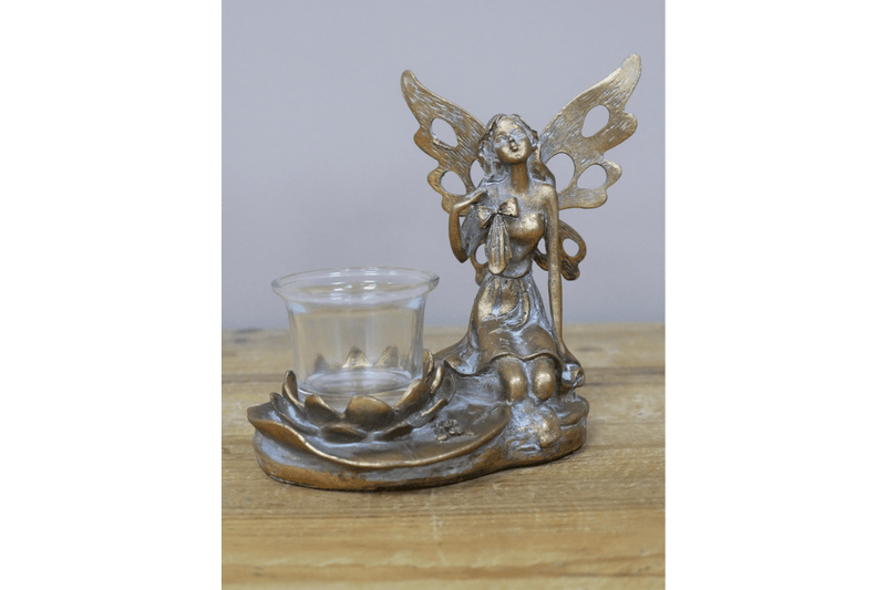 Fairy Tealight Holder 16cm - CANDLE HOLDERS / Lanterns - Beattys of Loughrea