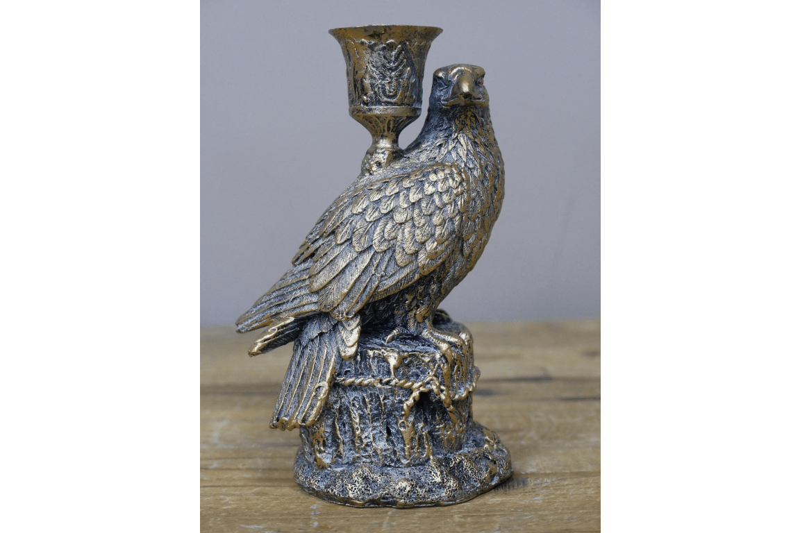 Eagle Candle Holder 16cm (Candle not incl.) - CANDLE HOLDERS / Lanterns - Beattys of Loughrea