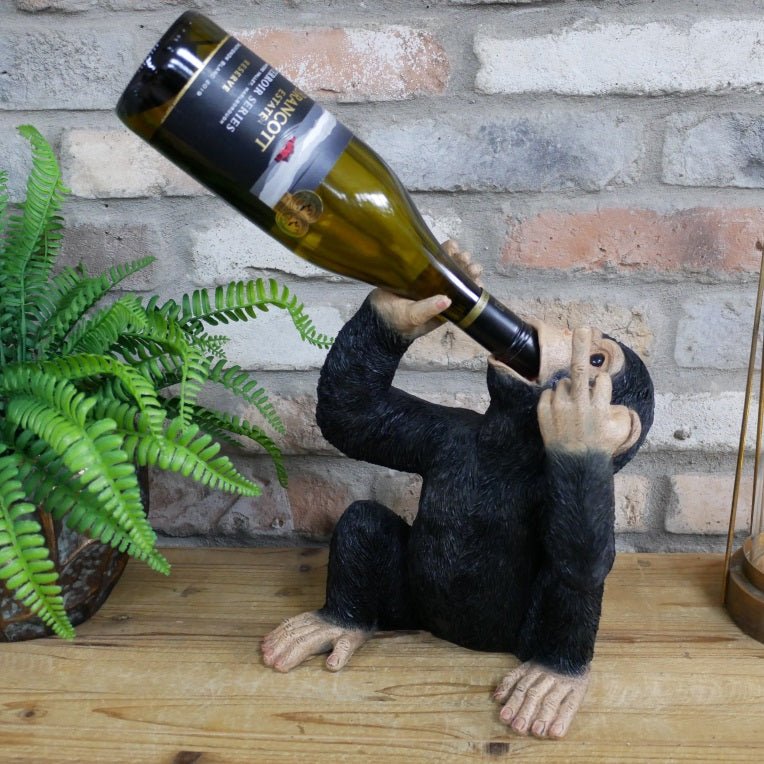 Up Yours Monkey Wine Holder 30cm - WINE RACKS - Beattys of Loughrea