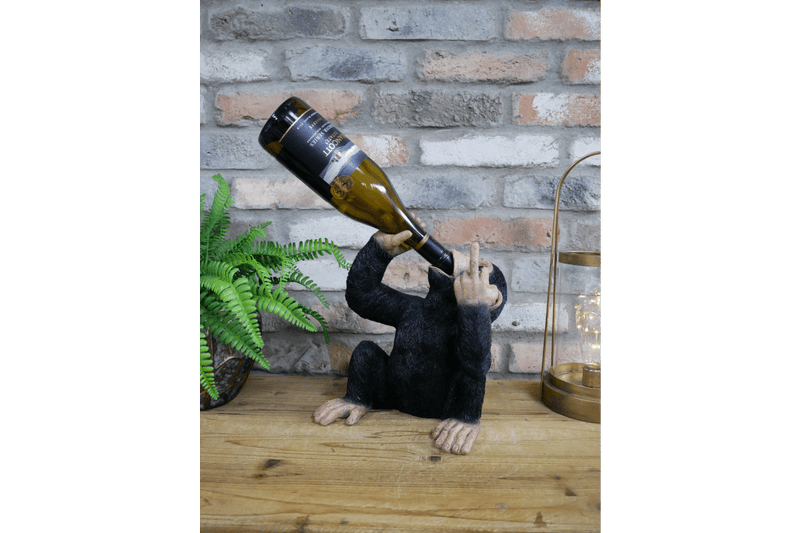 Up Yours Monkey Wine Holder 30cm - WINE RACKS - Beattys of Loughrea