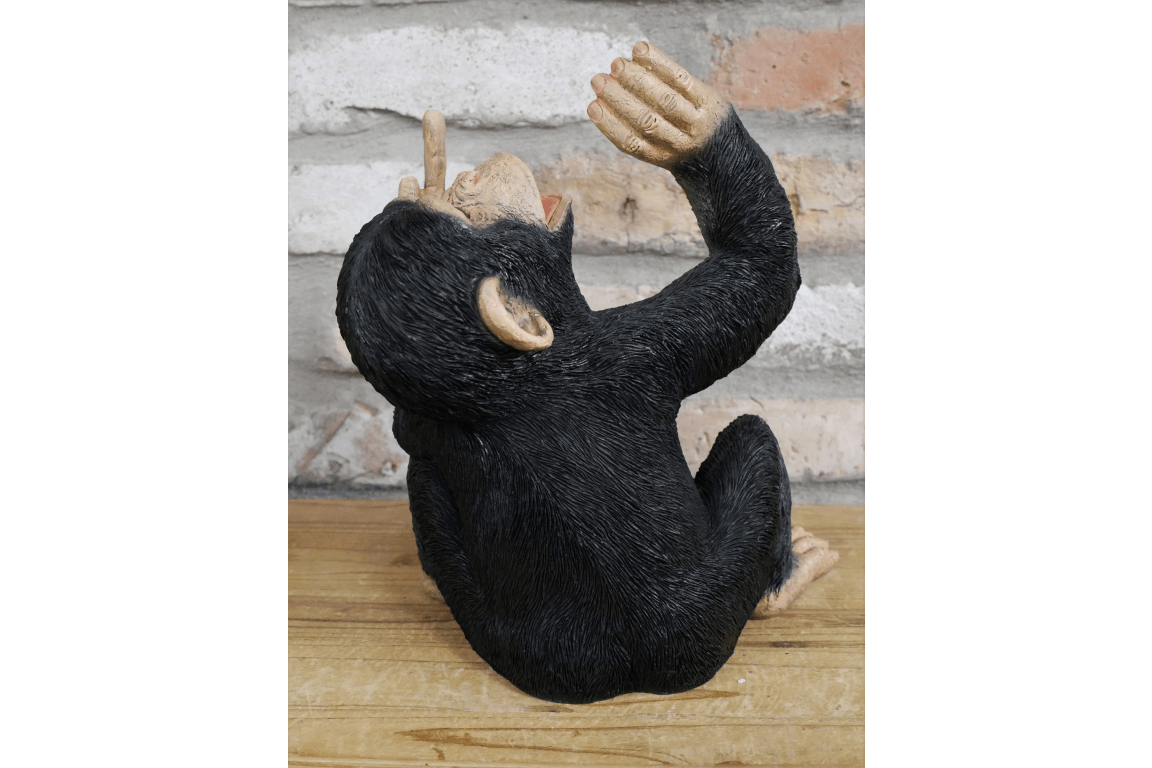 Up Yours Monkey Wine Holder 30cm - WINE RACKS - Beattys of Loughrea