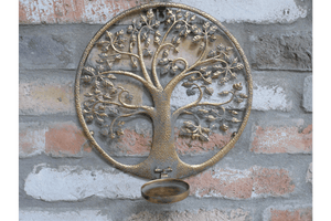Tree of Life Wall Decoration 30cm (Candle not incl.) - WALL PLAQUE/STATUES - Beattys of Loughrea