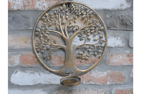 Tree of Life Wall Decoration 30cm (Candle not incl.) - WALL PLAQUE/STATUES - Beattys of Loughrea