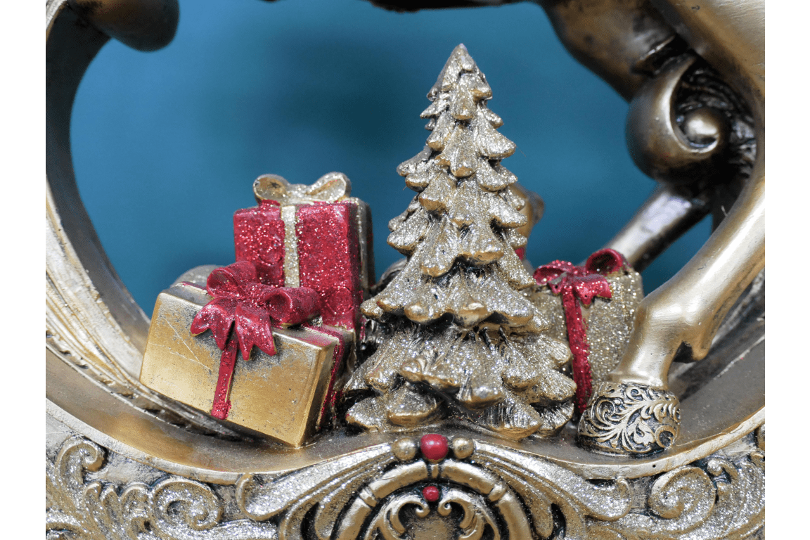 Light Up Christmas Rocking Horse 39cm - XMAS CERAMIC WOOD RESIN GLASS ORNAMENTS - Beattys of Loughrea