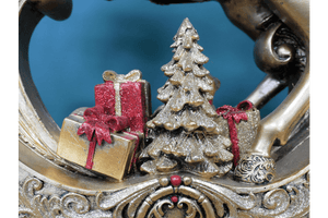 Light Up Christmas Rocking Horse 39cm - XMAS CERAMIC WOOD RESIN GLASS ORNAMENTS - Beattys of Loughrea