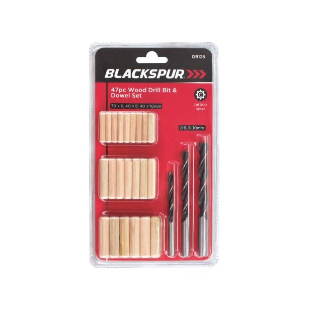 Blackspur 47pc Wood Drill Bit & Dowel Set - MASONARY DRILL BITS - Beattys of Loughrea