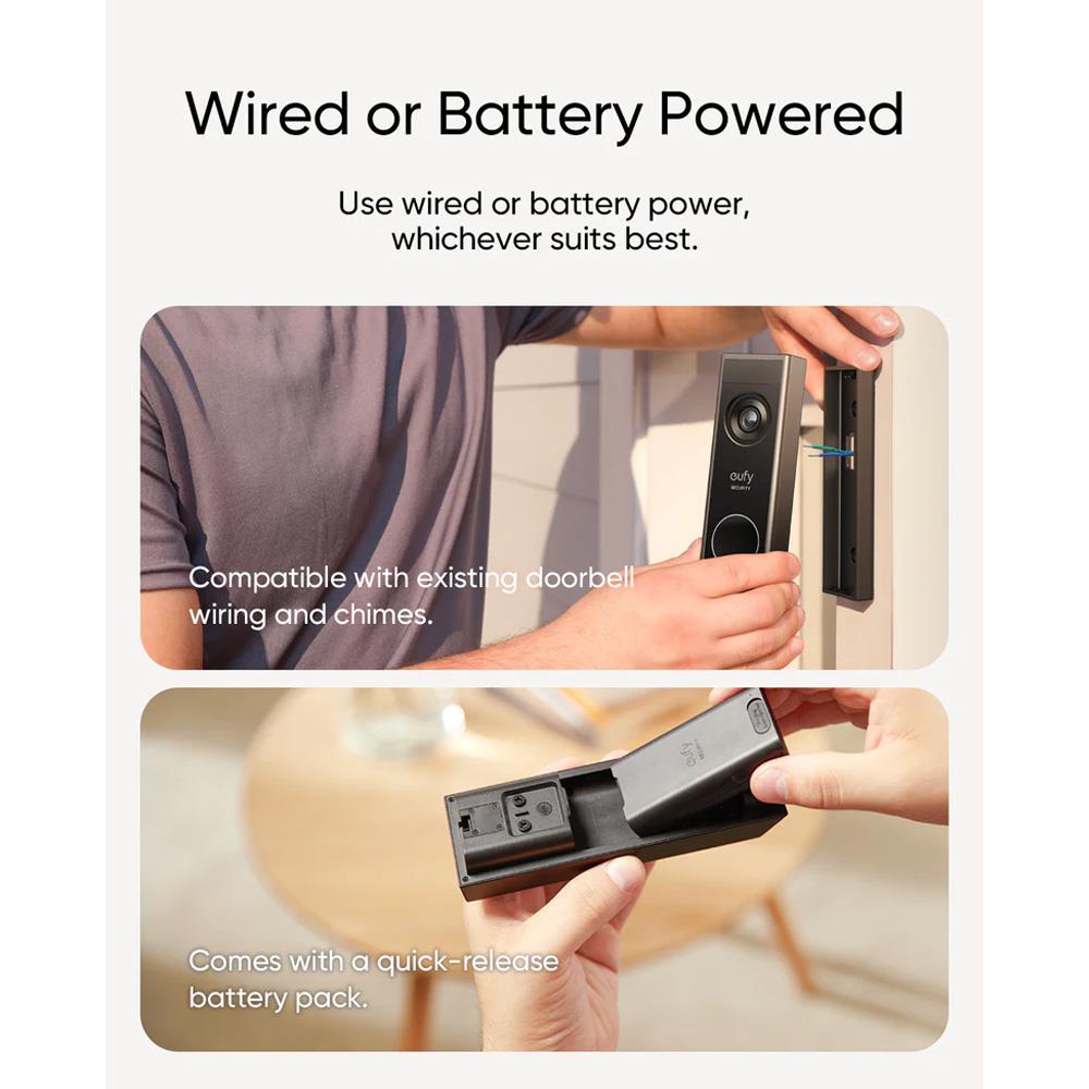 Eufy E340 Video Doorbell 2K Dual Camera Colour Night Vision - SECURITY CAMERA/ PRODUCTS - Beattys of Loughrea