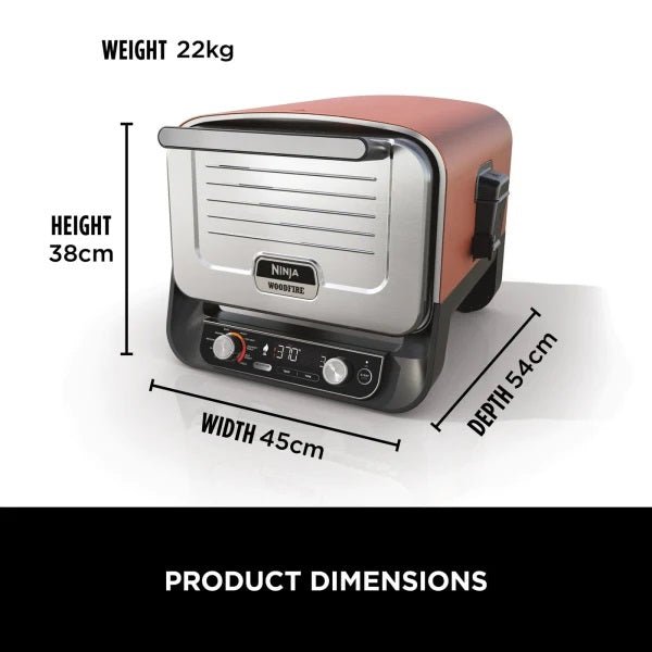 Ninja Woodfire Electric Outdoor Oven, Pizza Maker and BBQ Smoker - ELECT OVEN SINGLE & DBLE BUILT IN - Beattys of Loughrea