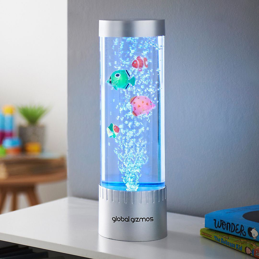Global Gizmos Colour Changing Bubble Fish Lamp - NIGHT LIGHT PLUG IN - Beattys of Loughrea