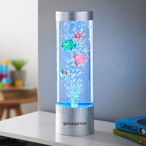 Global Gizmos Colour Changing Bubble Fish Lamp - NIGHT LIGHT PLUG IN - Beattys of Loughrea