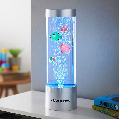 Global Gizmos Colour Changing Bubble Fish Lamp - NIGHT LIGHT PLUG IN - Beattys of Loughrea