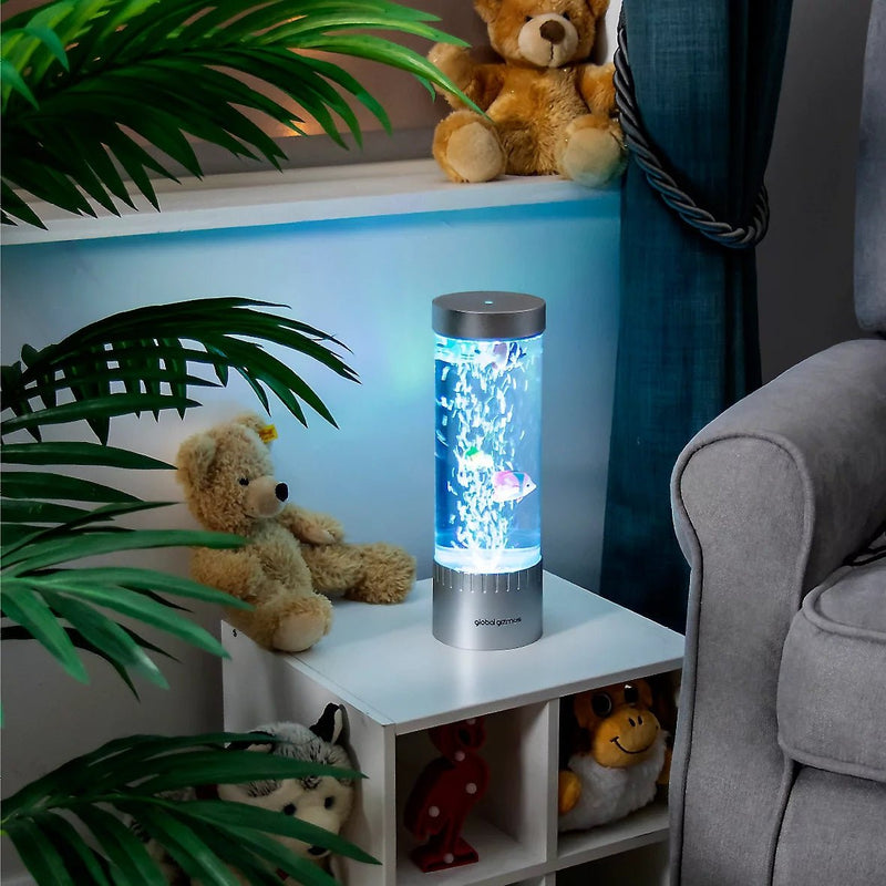 Global Gizmos Colour Changing Bubble Fish Lamp - NIGHT LIGHT PLUG IN - Beattys of Loughrea