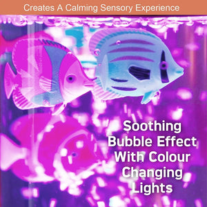 Global Gizmos Colour Changing Bubble Fish Lamp - NIGHT LIGHT PLUG IN - Beattys of Loughrea