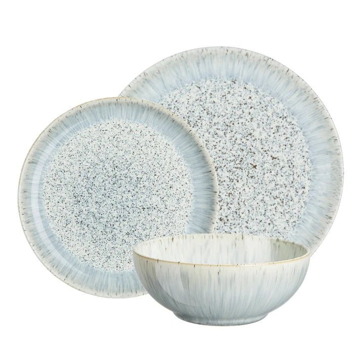 Denby Halo Speckle 12 Piece Coupe Set - TABLEWARE SETS - GENERAL - Beattys of Loughrea